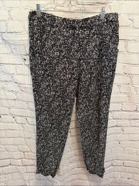Katherine Barclay Black & White Marled Knit Trousers